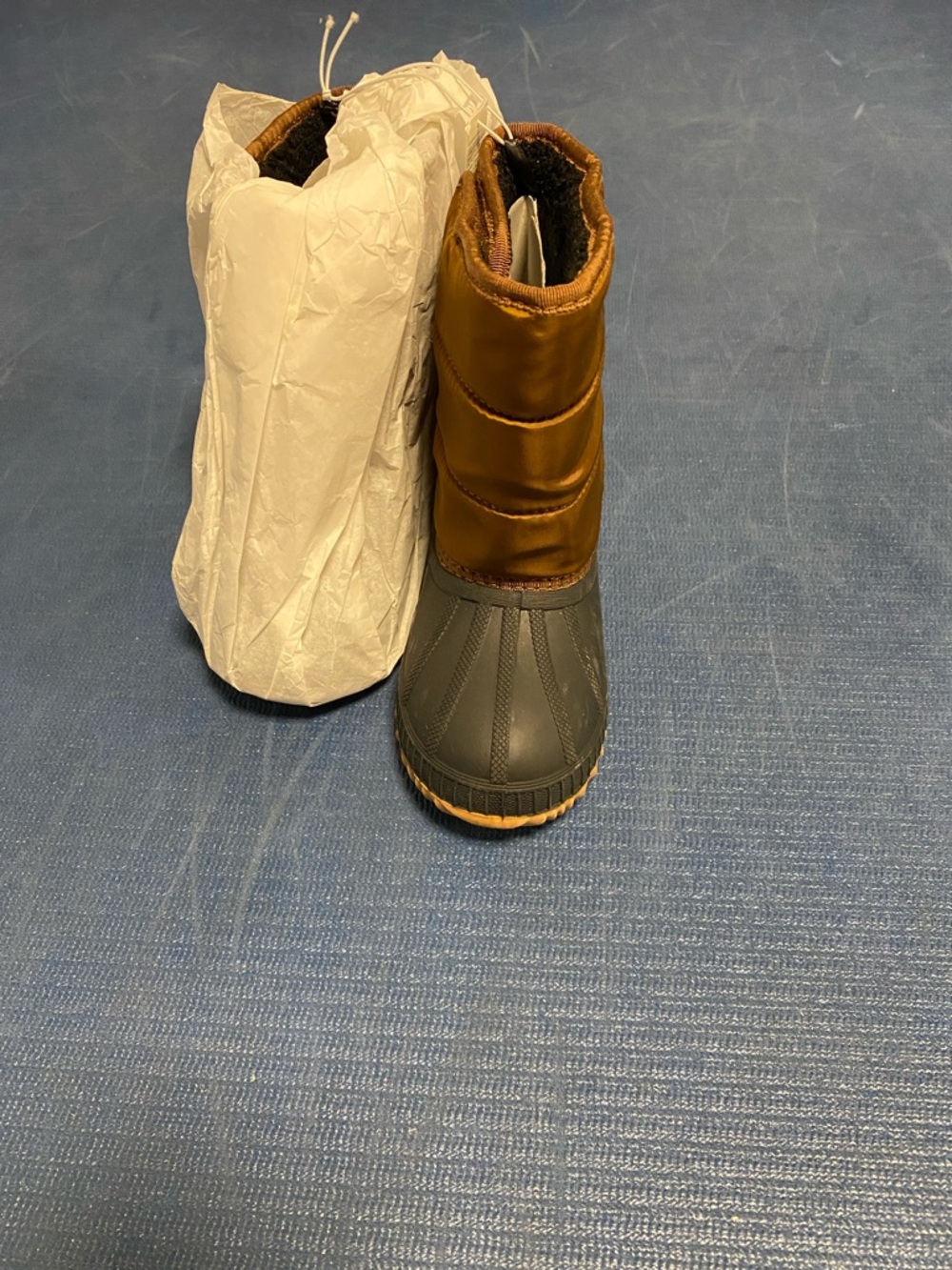 Old Navy Brown and Navy Kids Waterproof Snow Boots